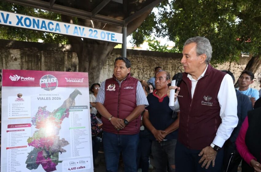  Inaugura Pepe Chedraui rehabilitación del bulevar Xonaca con el Tren Capitalino de Pavimentación