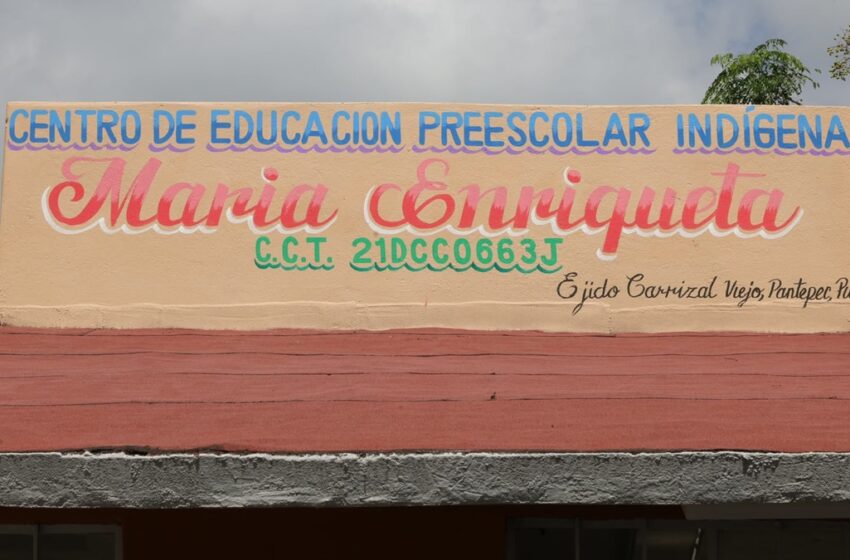  Recuperan gobierno federal y estatal escuelas afectadas por lluvias en Pantepec