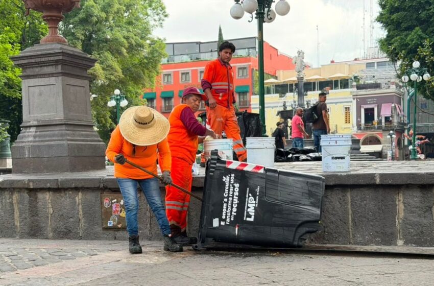  Refuerza Gobierno de Pepe Chedraui labores de limpieza en diversos puntos de la capital posterior al partido de México