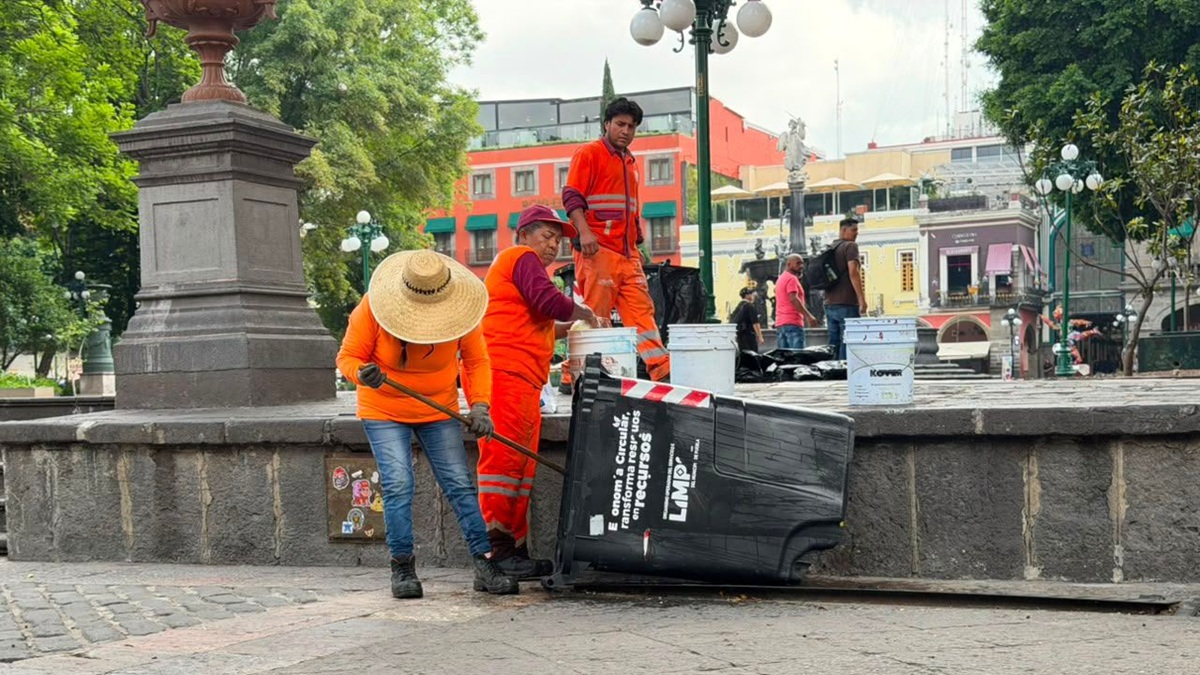 Refuerza Gobierno de Pepe Chedraui labores de limpieza en diversos puntos de la capital posterior al partido de México