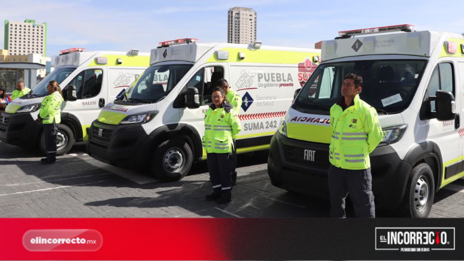 SSC reforzará Protección Civil con tres nuevas ambulancias para atender emergencias