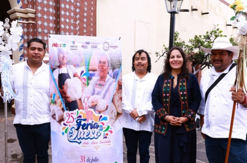  San Andrés Cholula celebra 25 años de tradición de la Feria del Queso