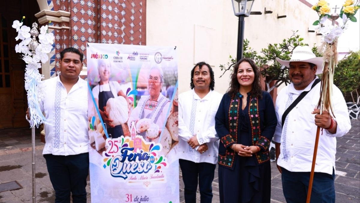 San Andrés Cholula celebra 25 años de tradición de la Feria del Queso