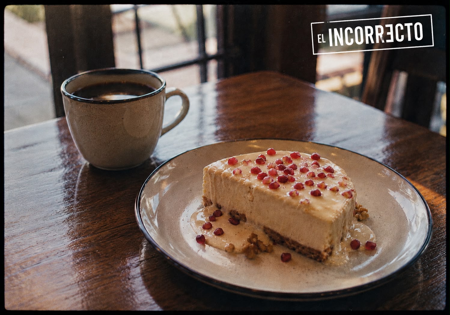 Un cheesecake de chile en nogada