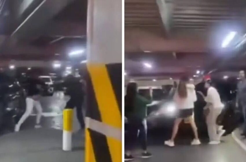  Choque en estacionamiento de Angelópolis termina en pelea entre dos familias; discusión escaló hasta los golpes