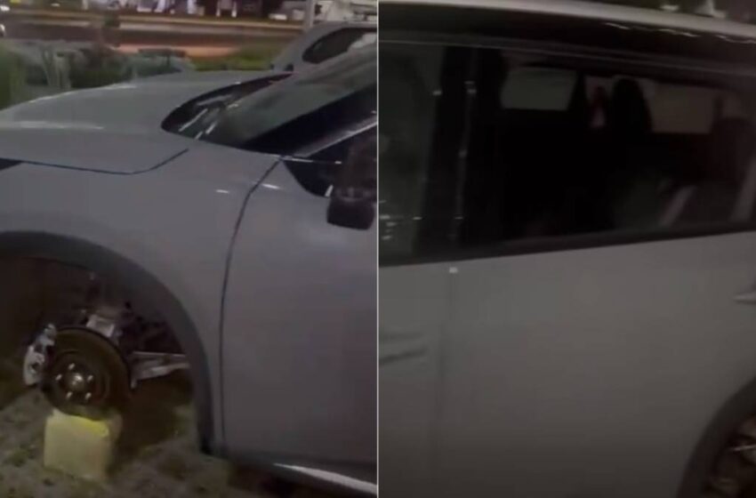  Roban autopartes en estacionamiento de restaurante sobre la Vía Atlixcáyotl; víctima denuncia creciente inseguridad