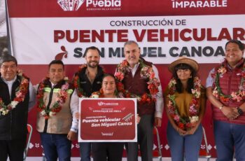 Arranca Gobierno de Pepe Chedraui construcción del Puente Vehicular de San Miguel Canoa