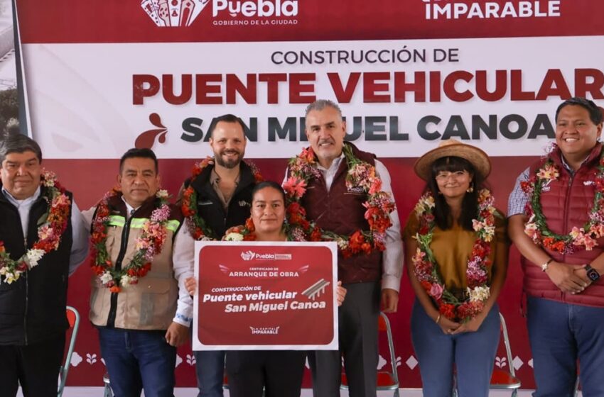  Arranca Gobierno de Pepe Chedraui construcción del Puente Vehicular de San Miguel Canoa