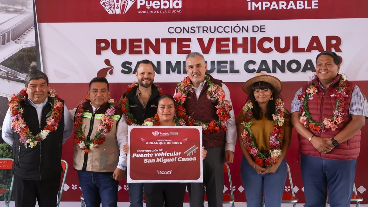 Arranca Gobierno de Pepe Chedraui construcción del Puente Vehicular de San Miguel Canoa