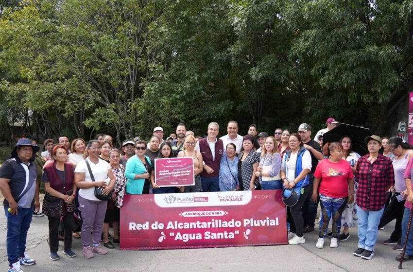  Arranca Pepe Chedraui construcción de Red de Alcantarillado Pluvial en Agua Santa