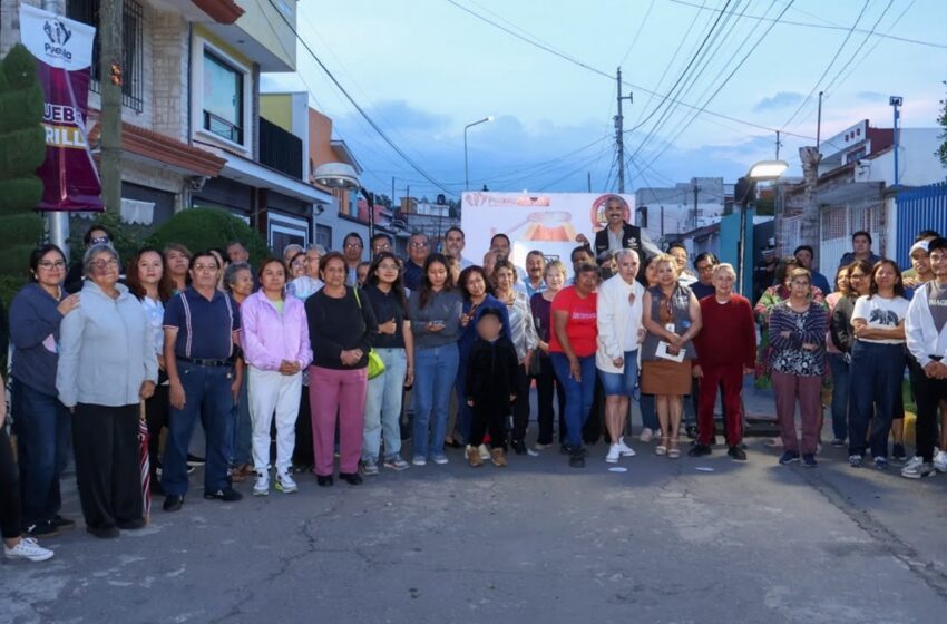  Con Puebla Brilla, Gobierno de Pepe Chedraui moderniza al 100 por ciento alumbrado público en Galaxia Bosques de Amalucan