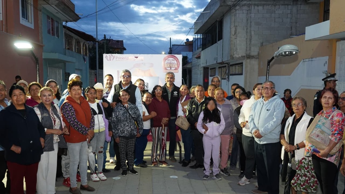 Con Puebla Brilla, Gobierno de Pepe Chedraui moderniza al 100 por ciento el alumbrado en Santa Margarita
