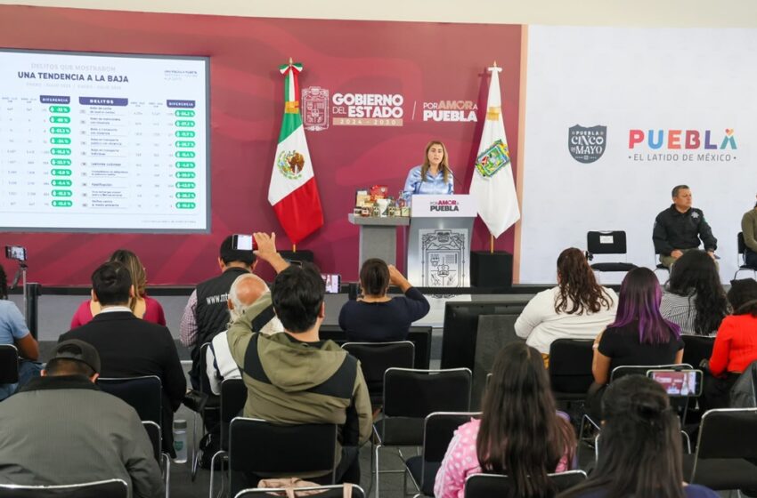  Gobierno estatal refuerza combate a la extorsión y delitos en Puebla