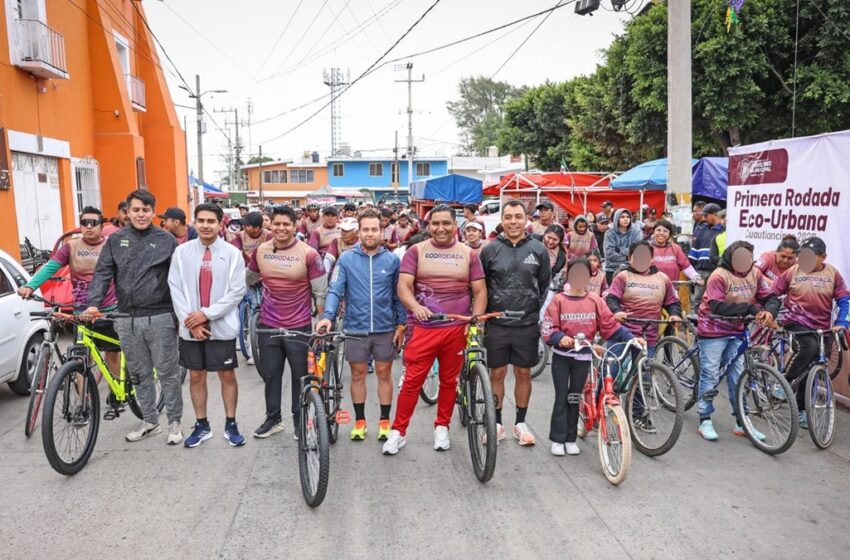  Omar Muñoz impulsa deporte y convivencia familiar con Rodada Eco-Urbana