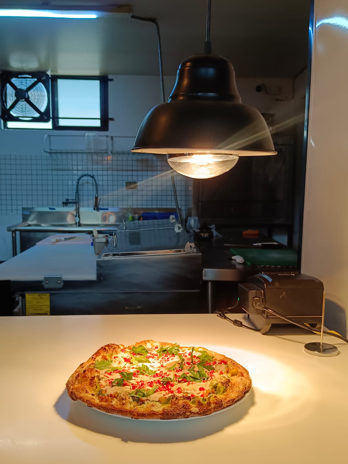 Pizza de chile en nogada