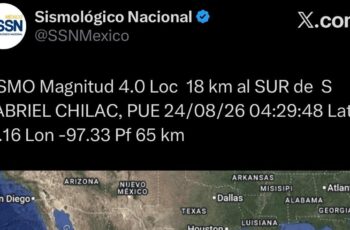 Sin afectaciones por sismo con epicentro en San Gabriel Chilac: protección civil