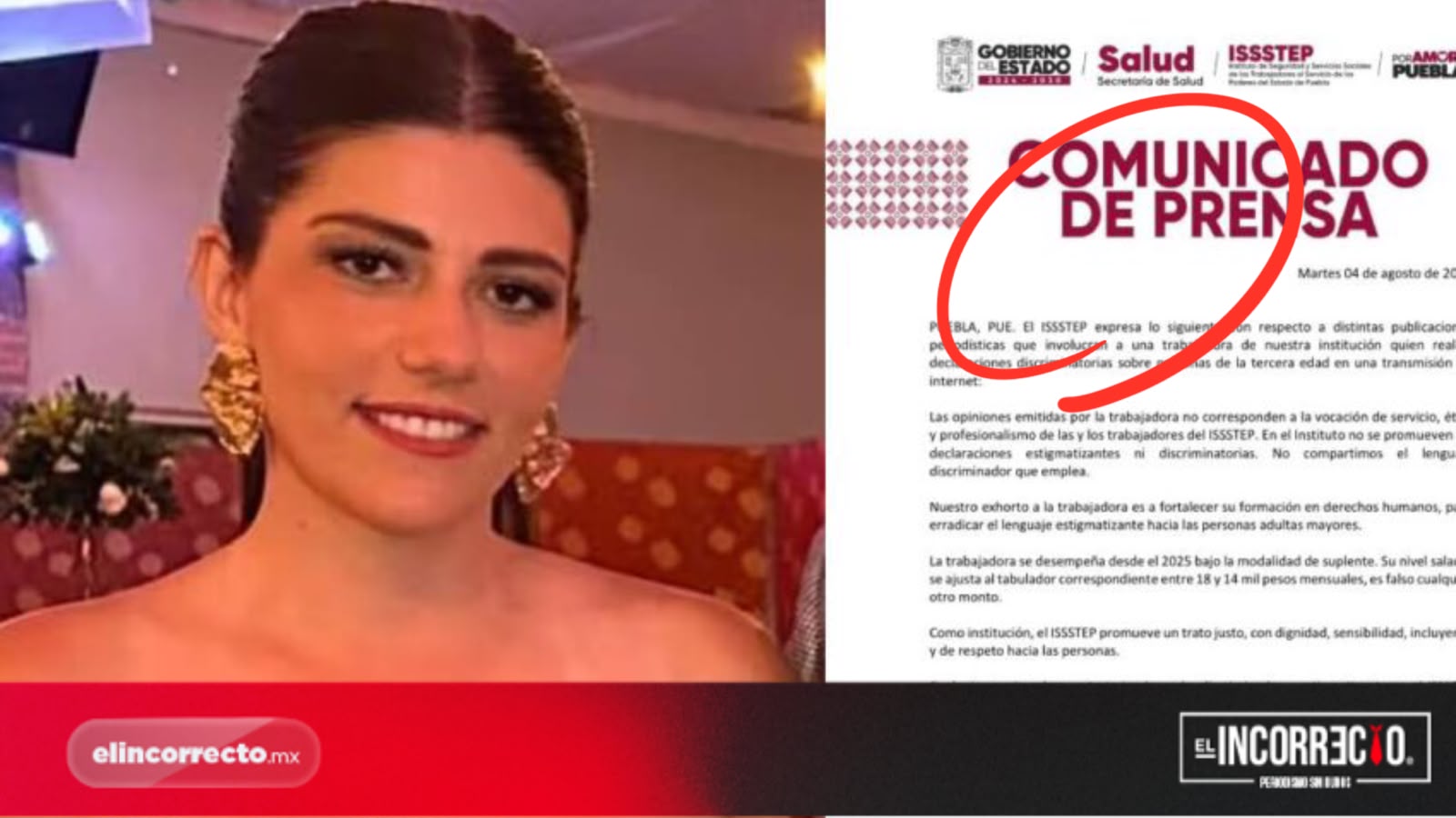 ISSSTEP fija postura sobre Hilda Salvatori: no habrá sanción, pero deberá capacitarse tras polémica por comentarios sobre adultos mayores