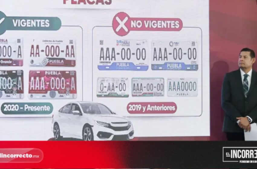  Estas placas ya no son vigentes en Puebla y tendrás que cambiarlas; gobierno anuncia descuentos