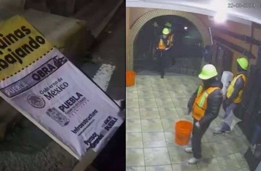  Falso operativo termina en millonario golpe: delincuentes disfrazados de trabajadores de gobierno asaltan negocio en Puebla