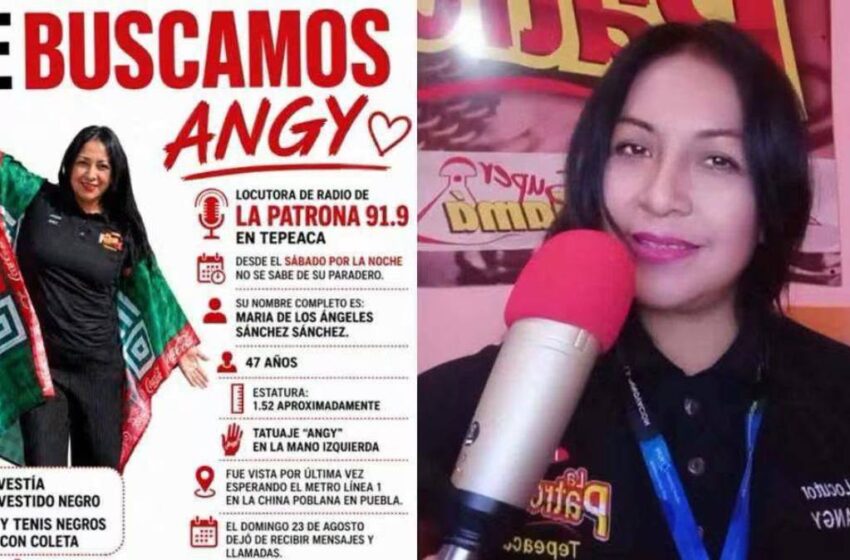  Reportan desaparecida a locutora de Tepeaca; fue vista por última vez en la Línea 1 de RUTA