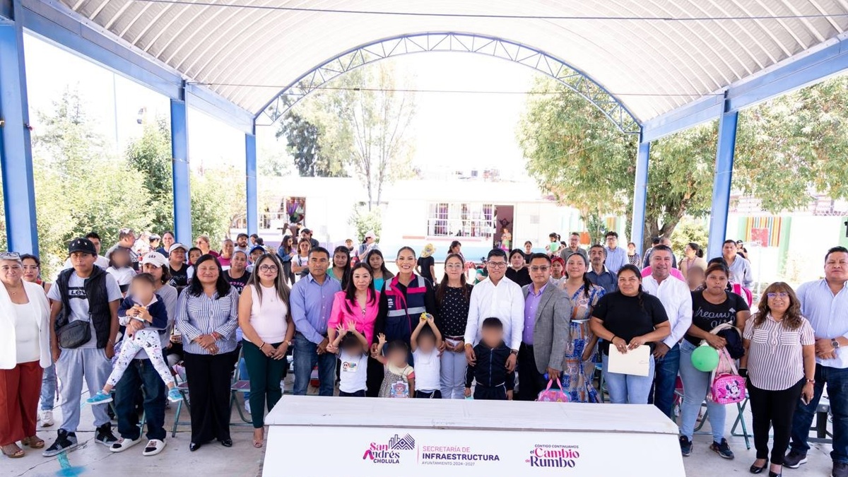 Destina Lupita Cuautle obra para mejorar la seguridad de preescolar en inspectoría Concepción La Cruz