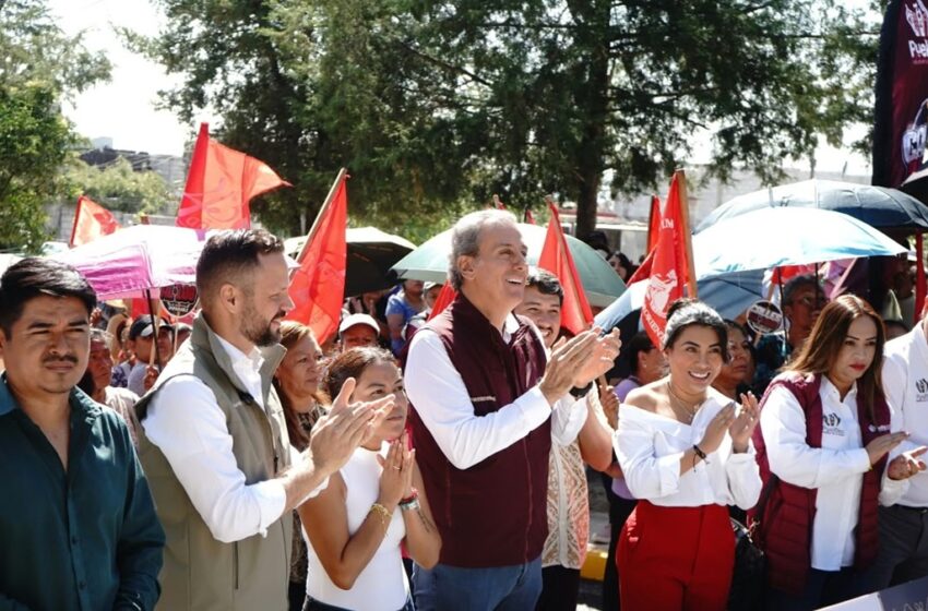  Entrega Pepe Chedraui rehabilitación vial en la colonia Fraternidad Antorchista