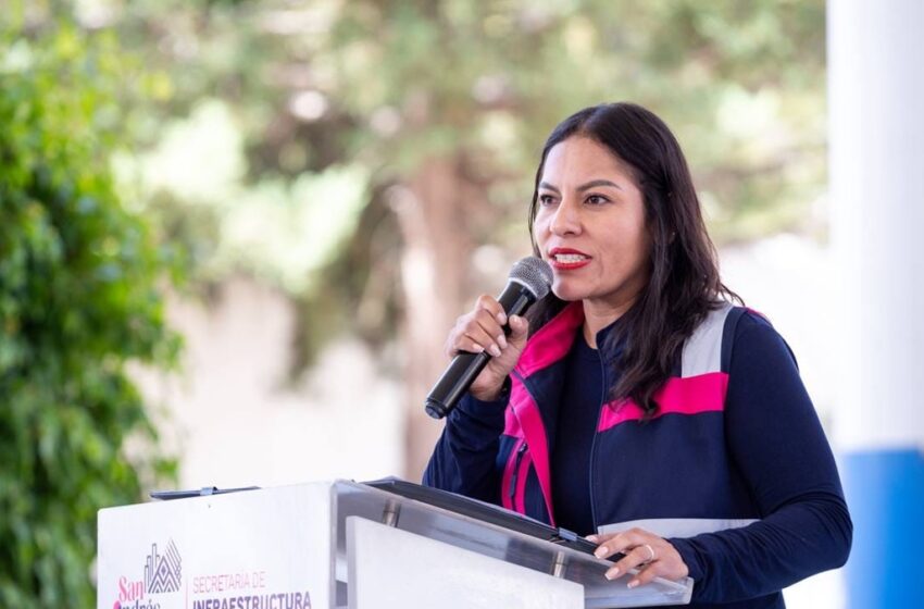  Invierte Lupita Cuautle en mejores espacios educativos para las y los estudiantes de San Andrés Cholula
