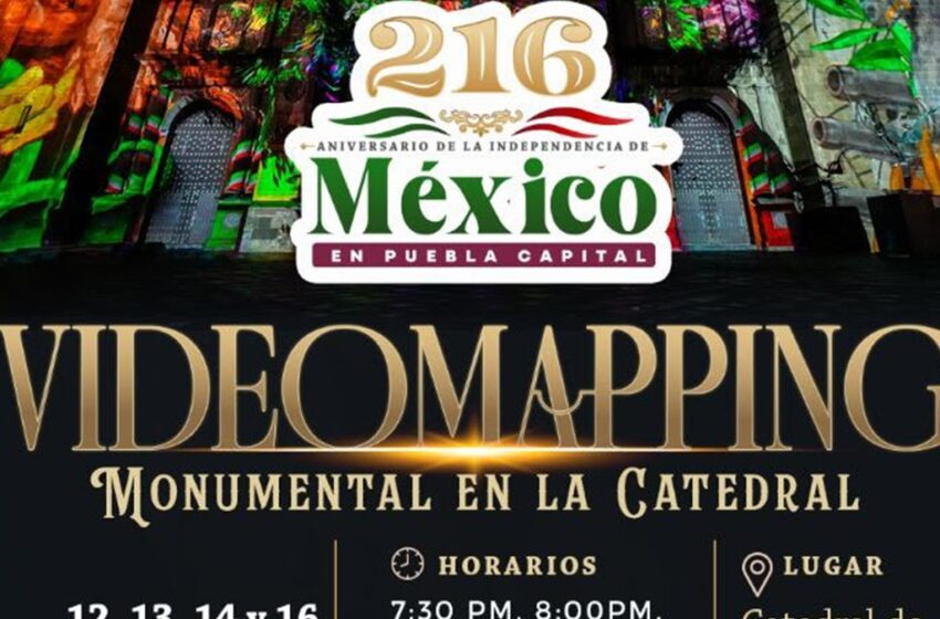  Invita Gobierno de Pepe Chedraui a disfrutar videomapping monumental por Fiestas Patrias