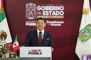 Modernización del aeropuerto hermanos Serdán proyecta a Puebla hacia 2030: Armenta Mier