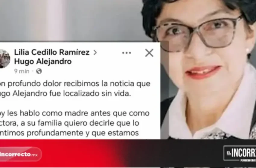  “Hoy les hablo como madre antes que como rectora”: Lilia Cedillo tras muerte de Hugo Alejandro