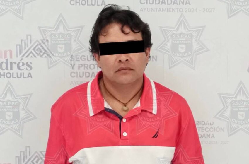  Detienen a hombre señalado por presunto robo de mercancía en comercio de Sonata, Puebla