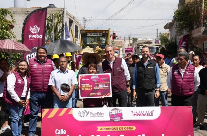  Arranca Pepe Chedraui obras de pavimentación en Guadalupe Hidalgo 2da. Sección