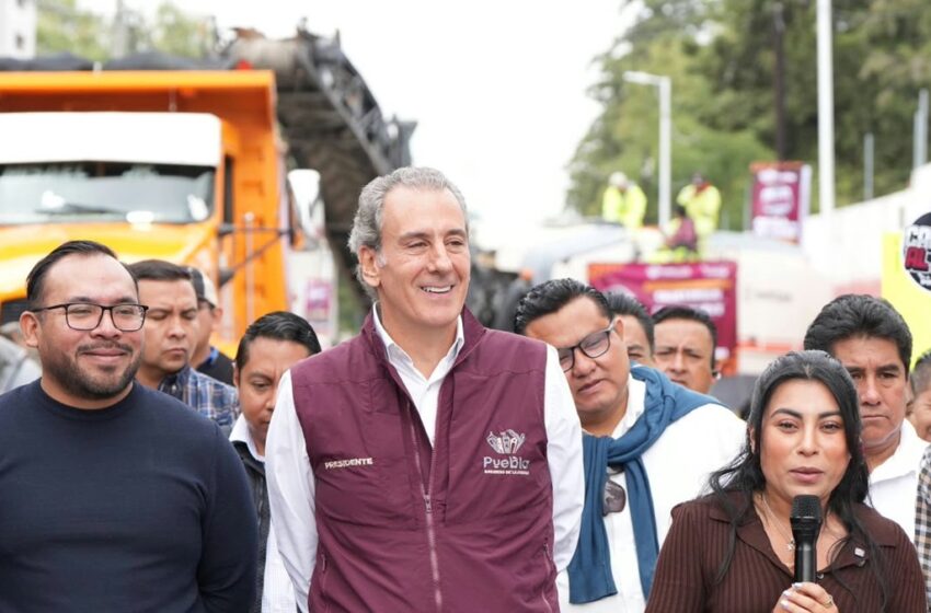  Arranca Pepe Chedraui rehabilitación vial en San Francisco Totimehuacan
