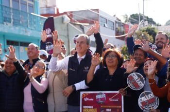 Arranca Pepe Chedraui trabajos de rehabilitación vial en San Jerónimo Caleras