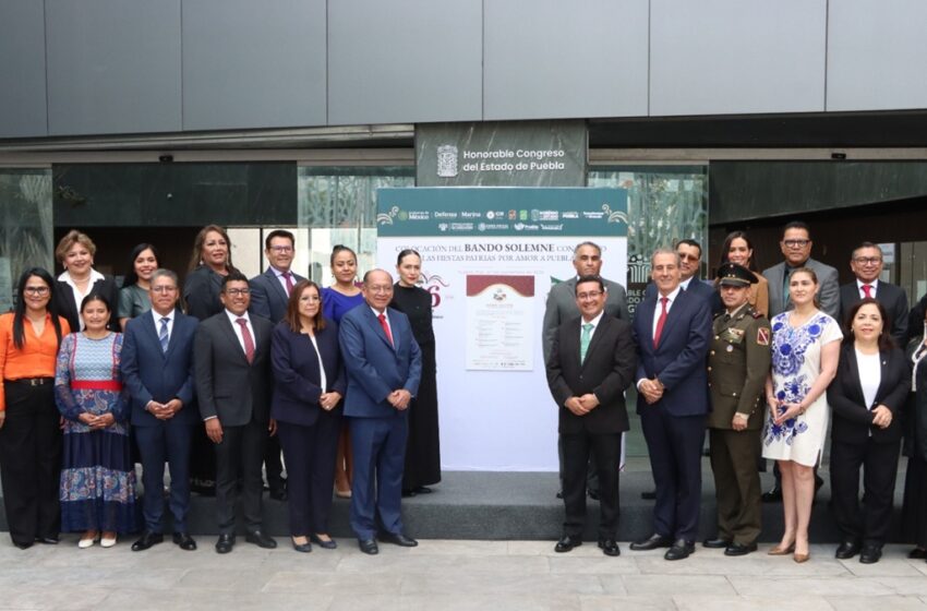  Colocan en el Congreso del Estado el Bando Solemne con motivo de las Fiestas Patrias 2026