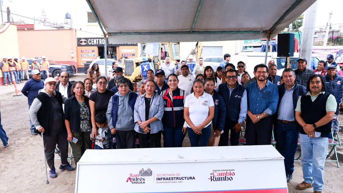 Continúa Lupita Cuautle con el inicio de obras prioritarias y solicitadas por la ciudadanía de San Andrés Cholula