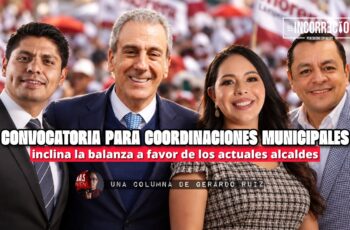 Convocatoria para coordinaciones municipales inclina la balanza a favor de los actuales alcaldes