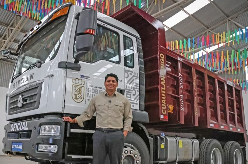  Fortalece Omar Muñoz el parque vehicular con nuevo camión