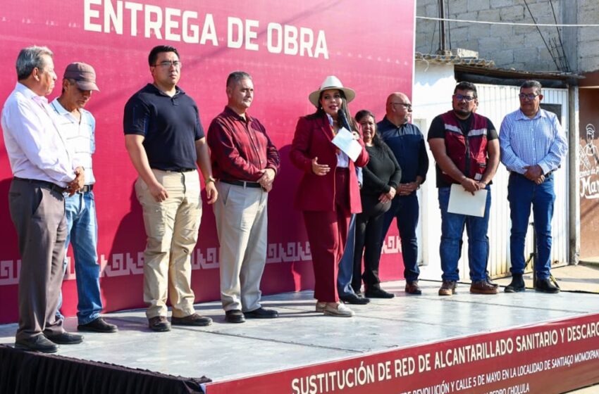  Gobierno Municipal y SOSAPACH fortalecen infraestructura sanitaria en Santiago Momoxpan