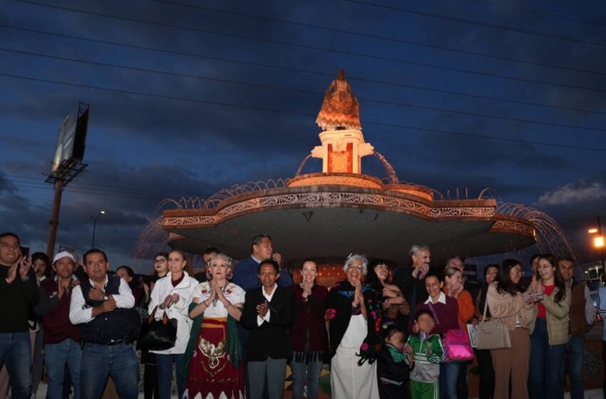  Gobierno de Pepe Chedraui entrega trabajos de conservación de la Fuente de la China Poblana