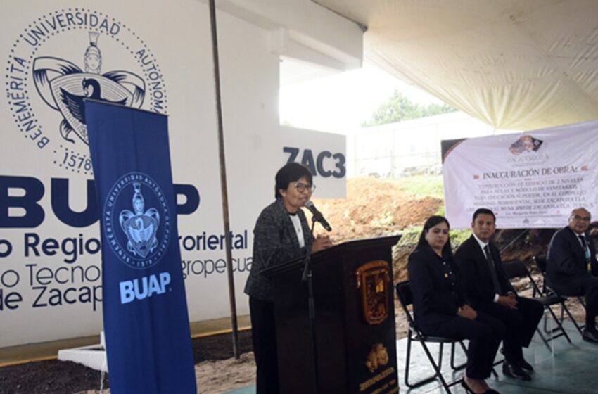  Inaugura Rectora Lilia Cedillo nuevo edificio en el Bachillerato Tecnológico Agropecuario BUAP de Zacapoaxtla
