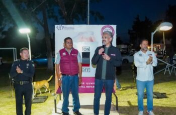 Lleva Gobierno de Pepe Chedraui cobertura total LED a las inspectorías Oasis y Guadalupe Victoria Valsequillo
