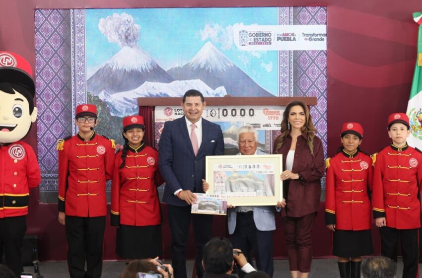  Lotería nacional dedica sorteo especial a Puebla, estado de las montañas