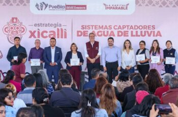 Pepe Chedraui impulsa la instalación de captadores pluviales en más de 100 escuelas públicas de Puebla
