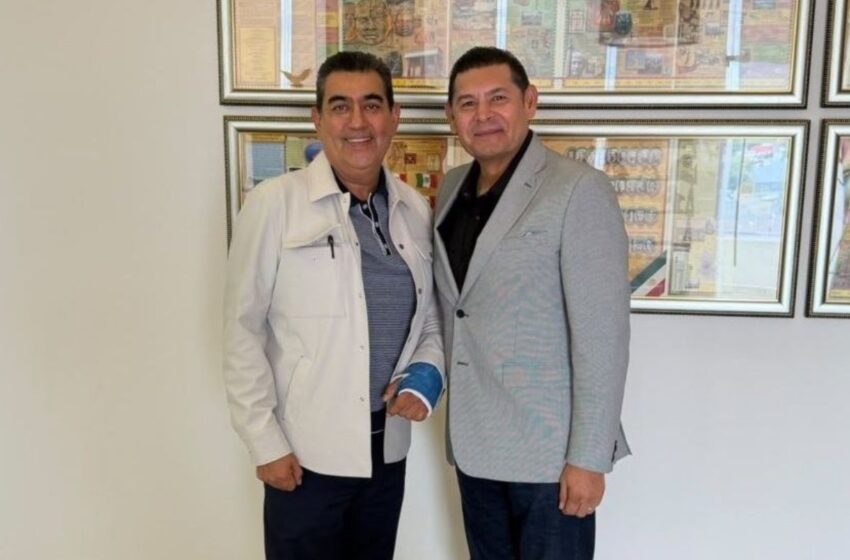  Mensaje de unidad: Armenta y Sergio Salomón se reúnen en la antesala de las elecciones; acuerdan estrategia migratoria
