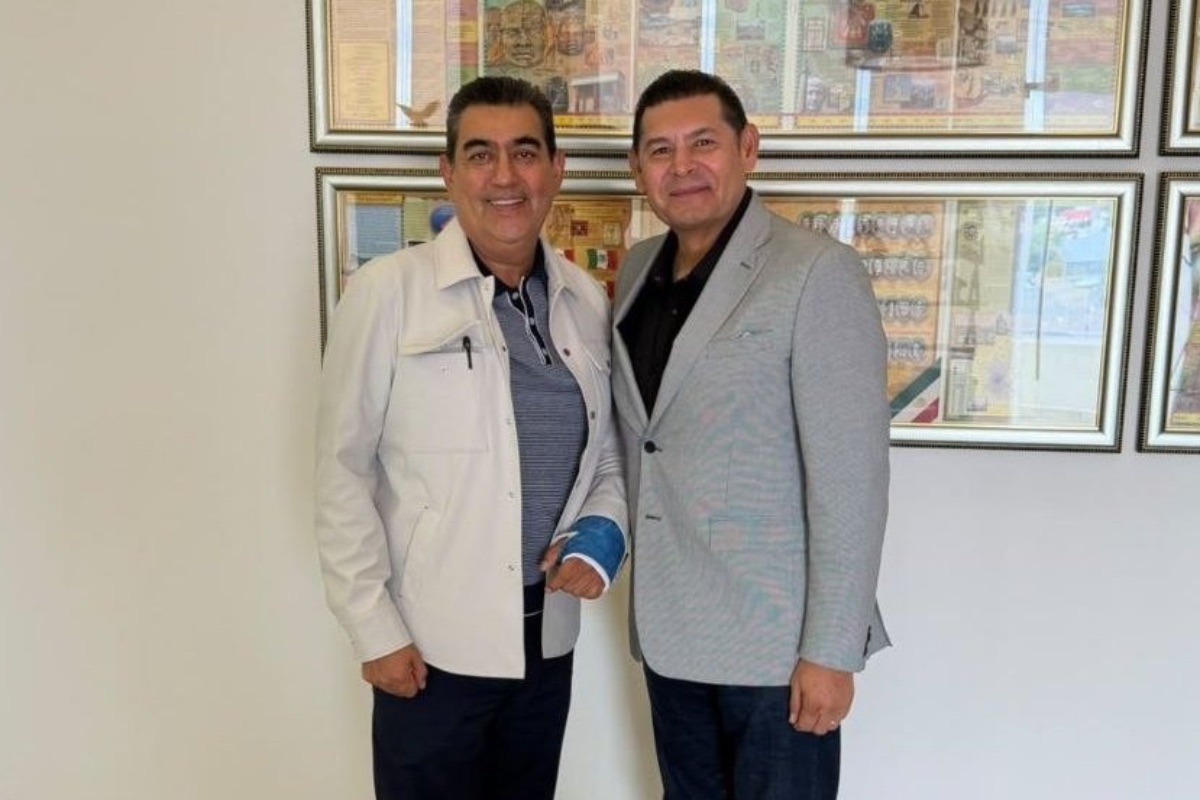 Mensaje de unidad: Armenta y Sergio Salomón se reúnen en la antesala de las elecciones; acuerdan estrategia migratoria