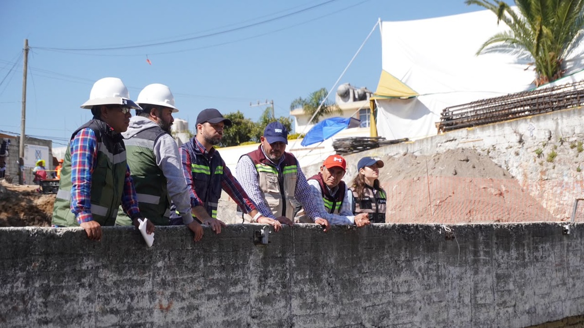 Supervisa Gobierno de Pepe Chedraui construcción del Puente Vehicular de San Miguel Canoa