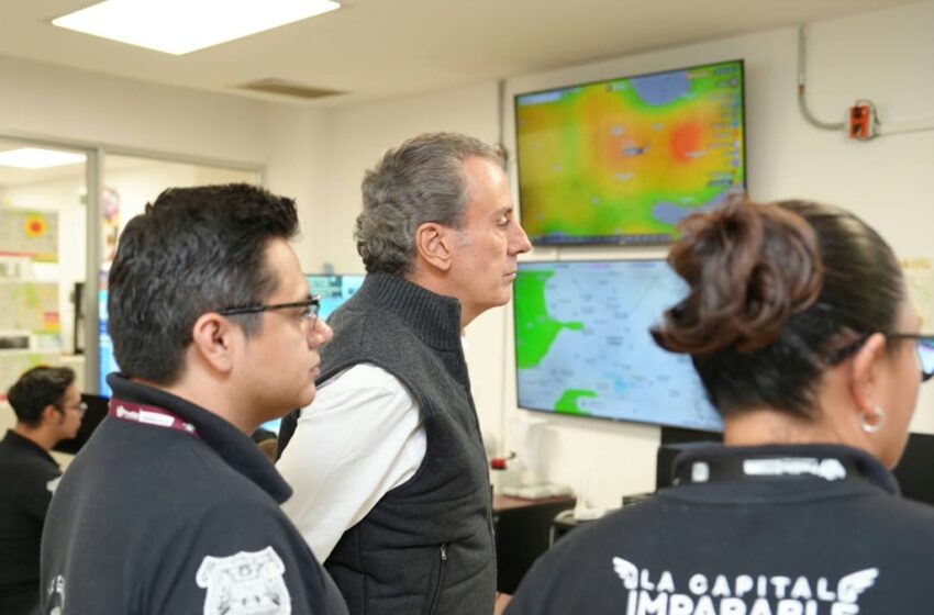  Supervisa Pepe Chedraui labores de monitoreo y alertamiento ante fenómenos de riesgo