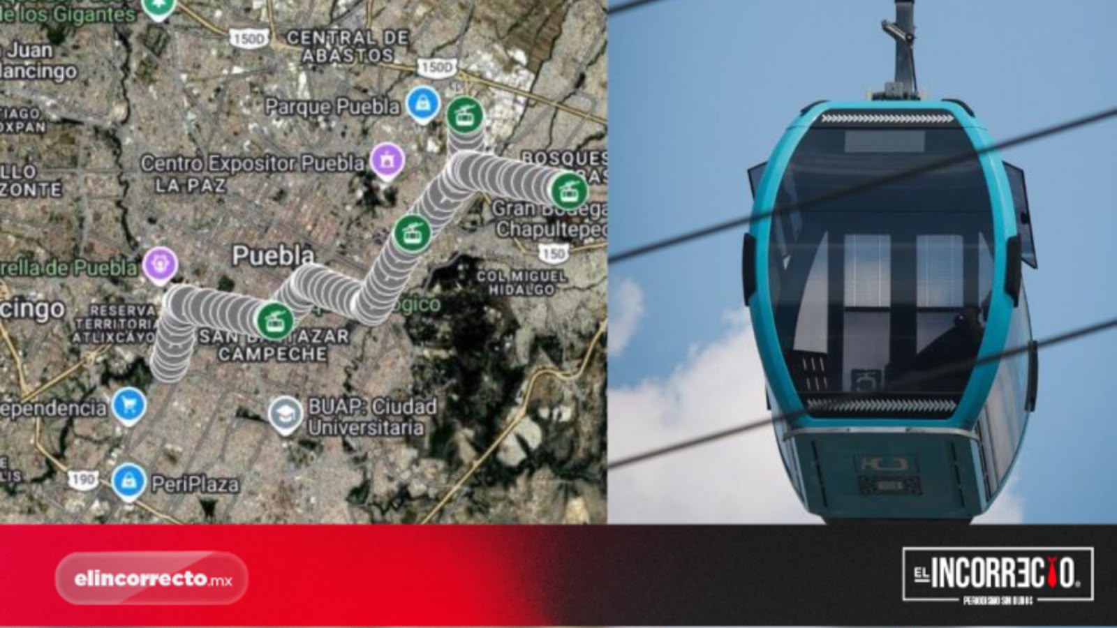 Aquí puedes consultar los permisos y mapas del Sistema de Transporte por Cable
