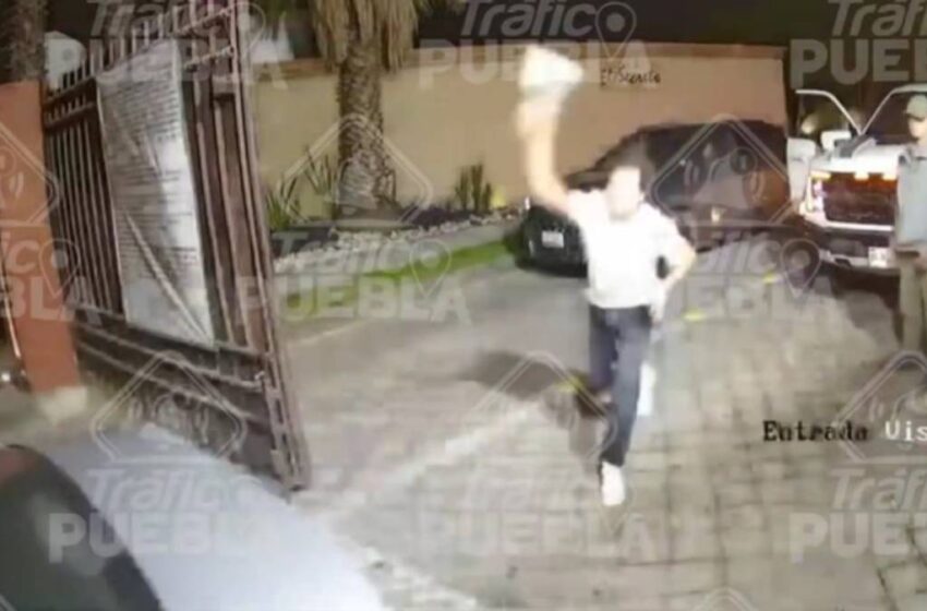  Agresión a conductor de Uber en Lomas de Angelópolis: juniors habrían dañado su auto por esperar el acceso